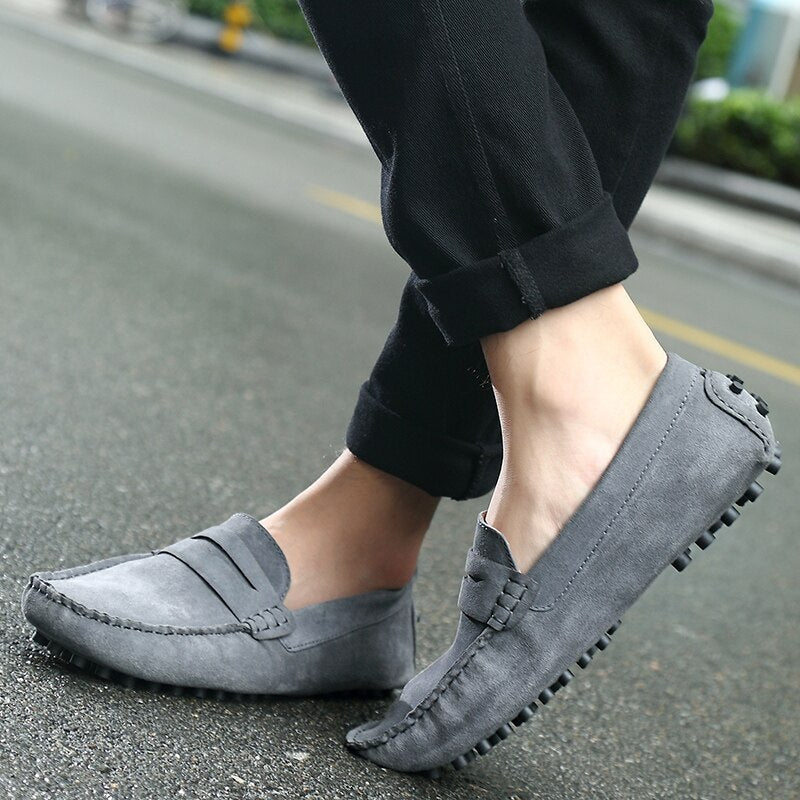 Men's Suede Loafers | Slip-On Driving Shoes