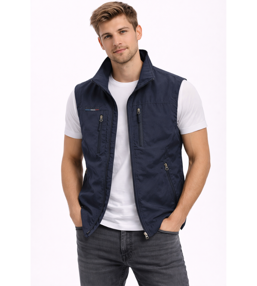 Men's Multi-Pocket Zip-Up Outdoor Utility Vest