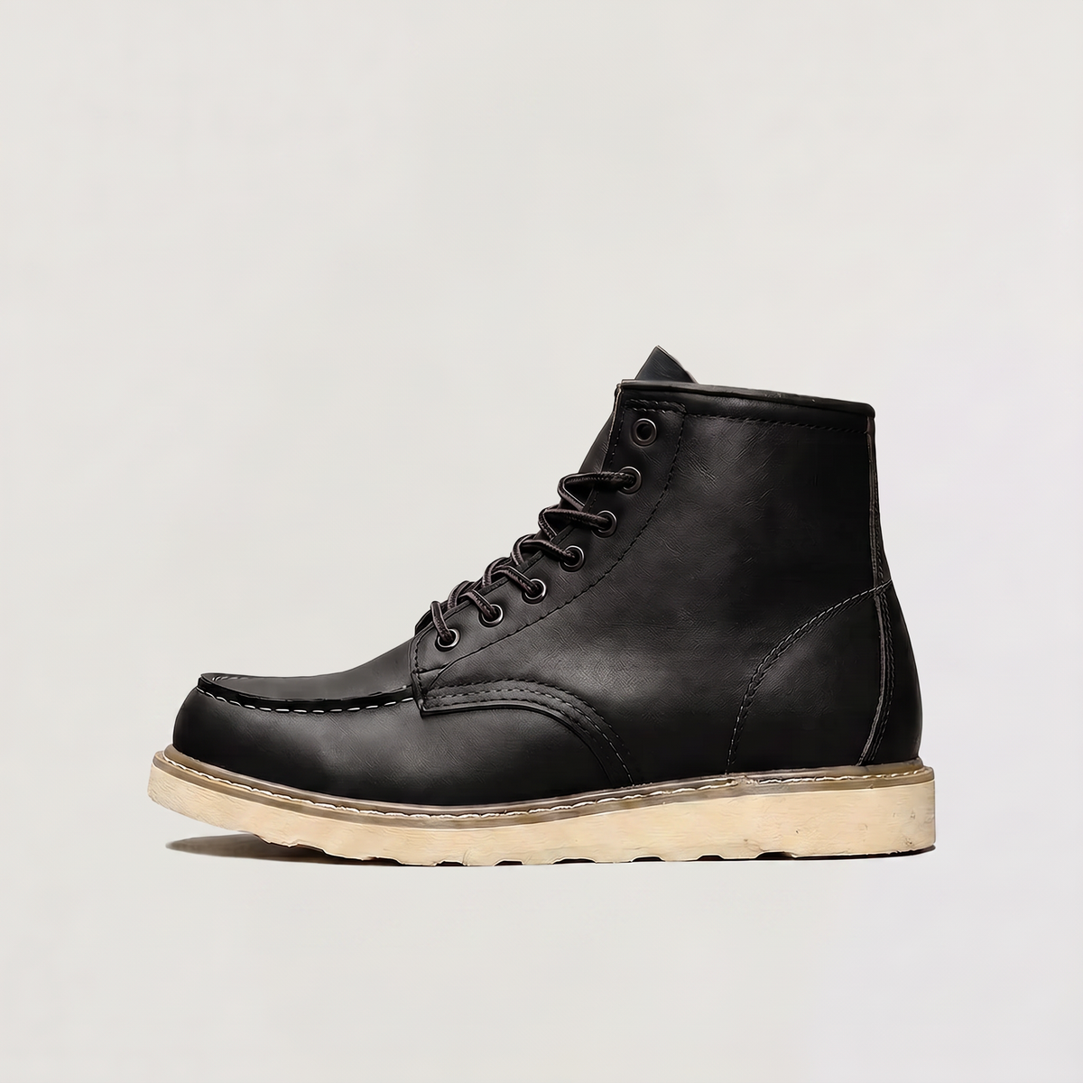 Men's Moc Toe Lace-Up Ankle Boots