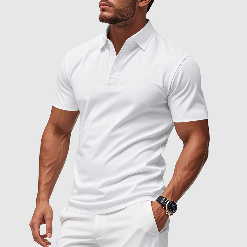 Men's Short Sleeve Smart Casual Polo Shirt