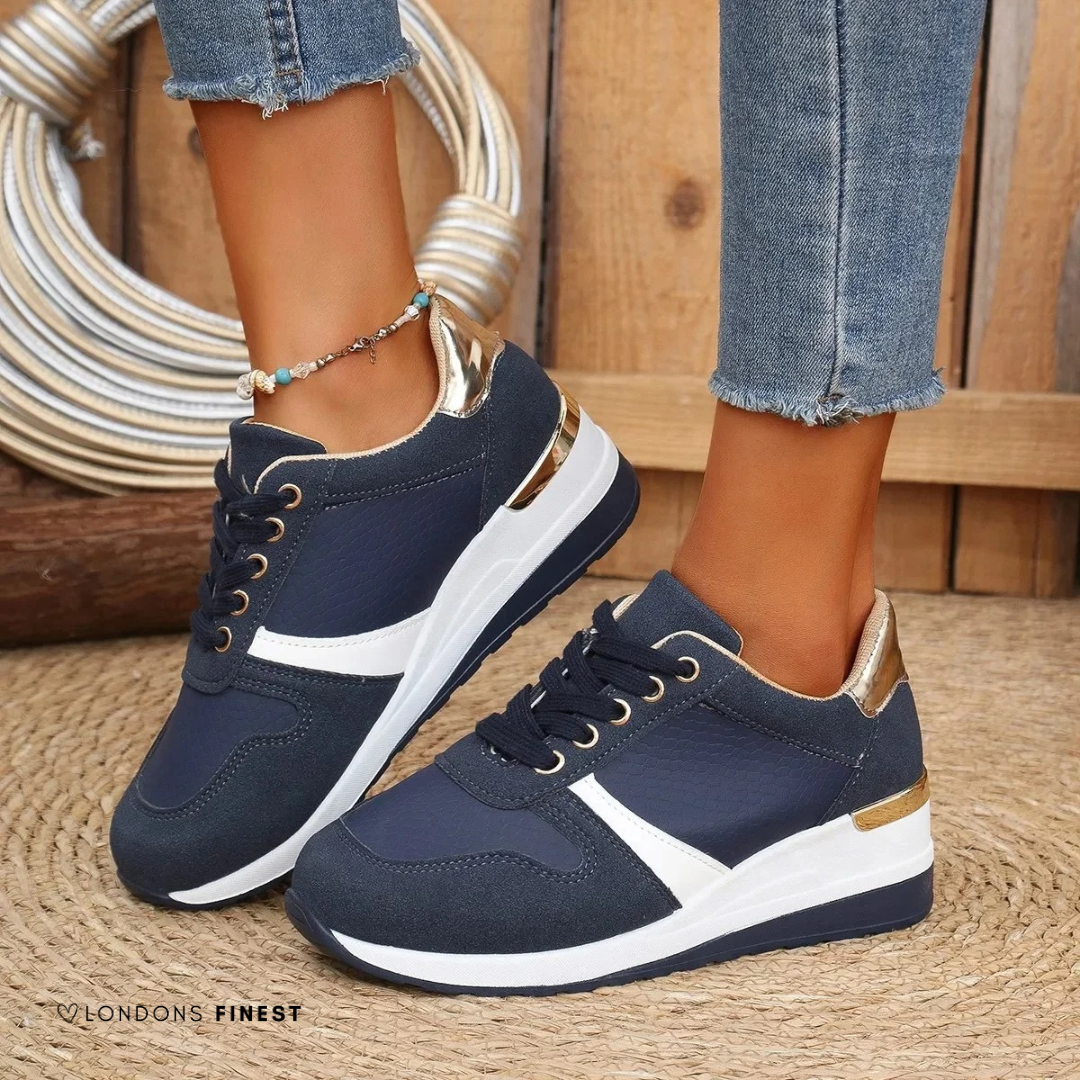 Women’s Wedge Trainers with Lace-Up Front