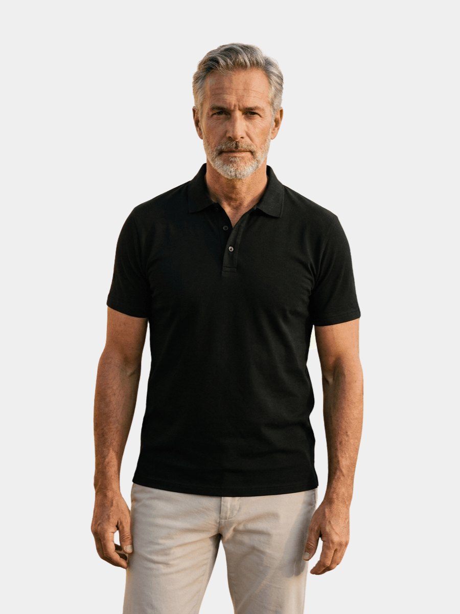 Men's Fitted Stretch Polo Shirt