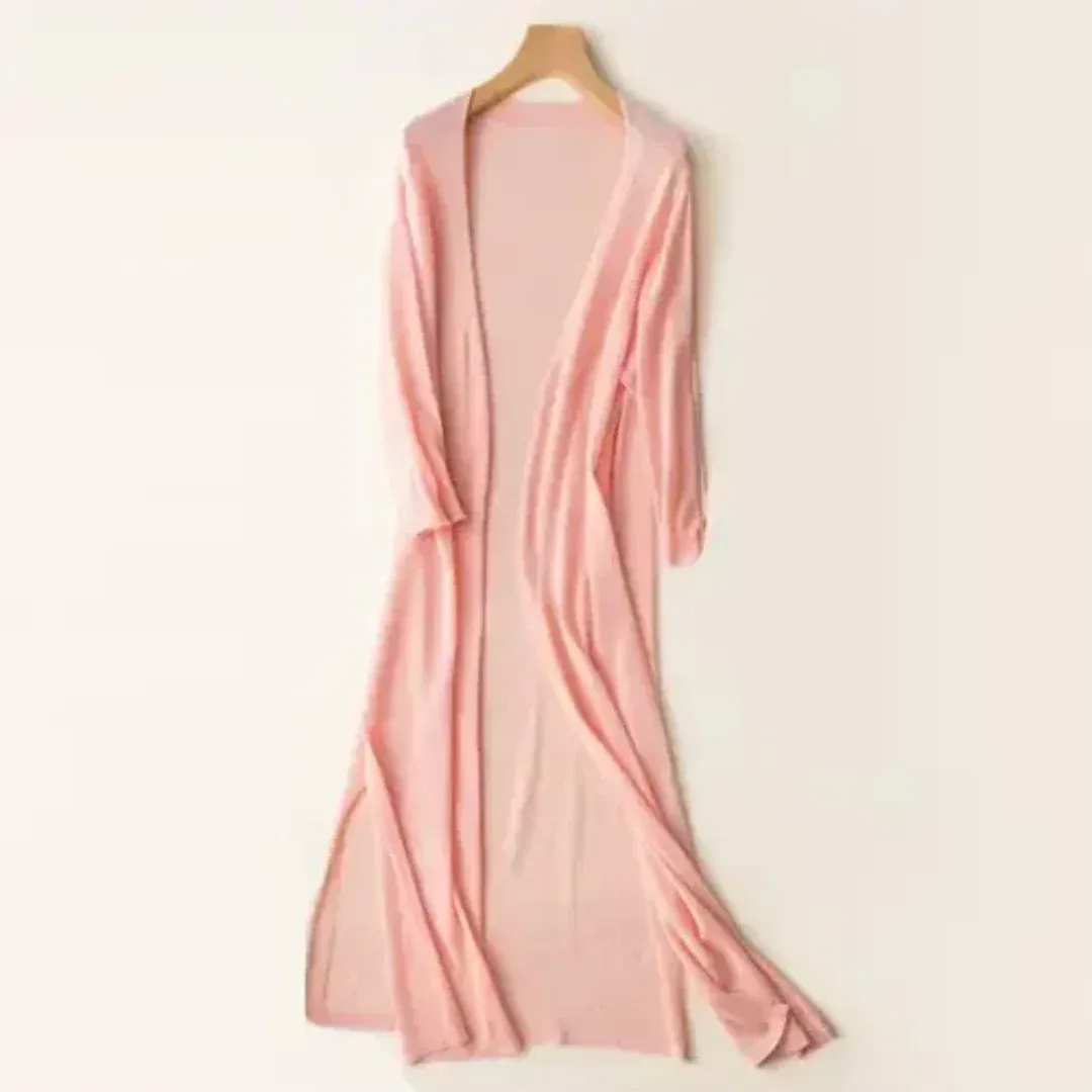 Women's Lightweight Long Cardigan | Open Front
