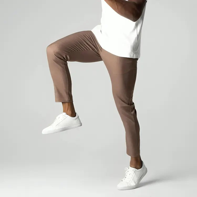 Pantalon élégant coupe ajustée pour homme