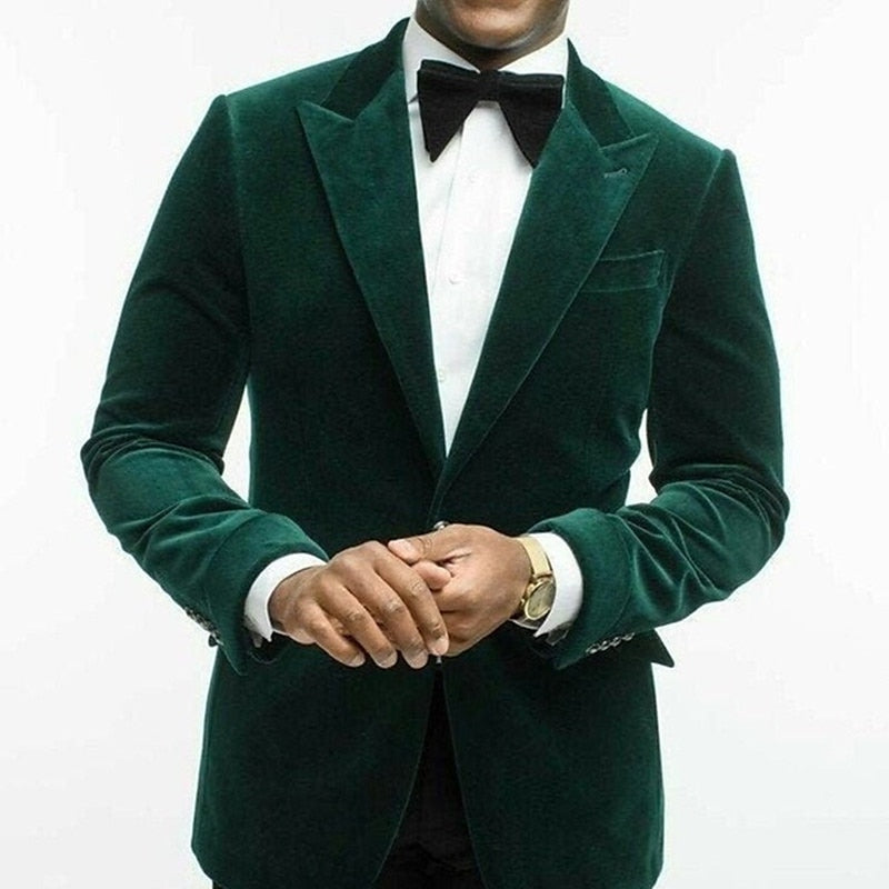 Velvet Dinner Jacket with Shawl Lapel