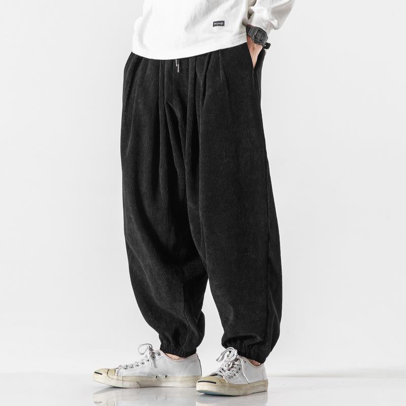 Jogger en velours côtelé coupe ample pour homme