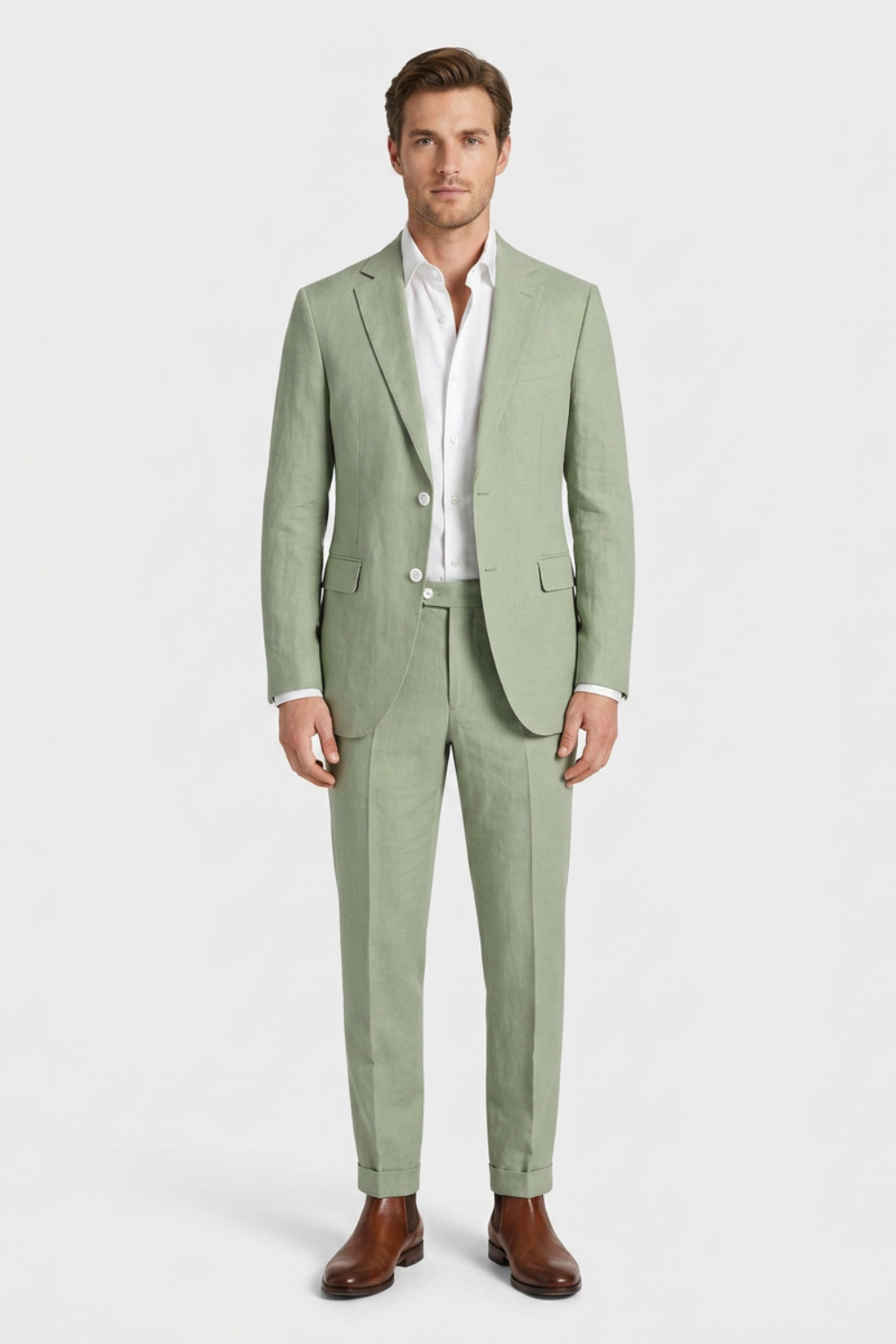Men's Tailored Two-Piece Suit | Notched Lapel Blazer & Trousers