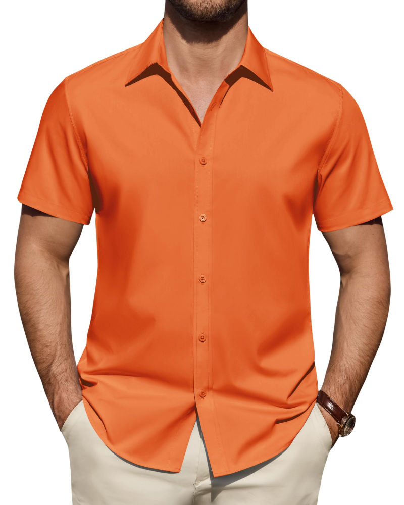 Men's Short Sleeve Smart Casual Shirt