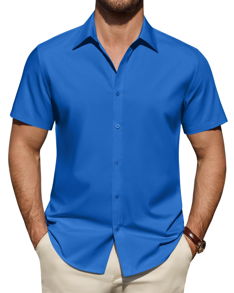 Men's Short Sleeve Smart Casual Shirt