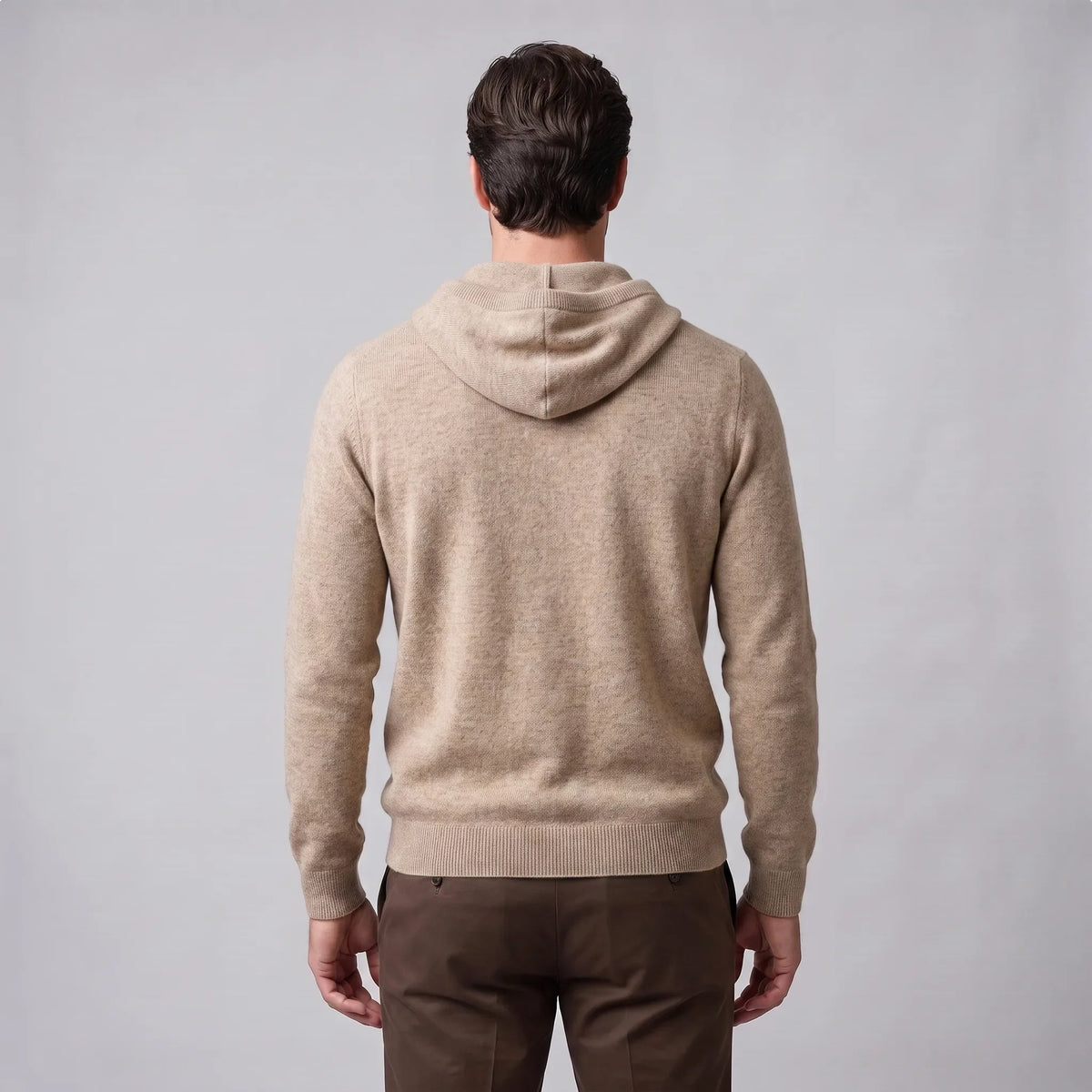Men's Smart Casual Hoodie | Ribbed Cuffs & Hem