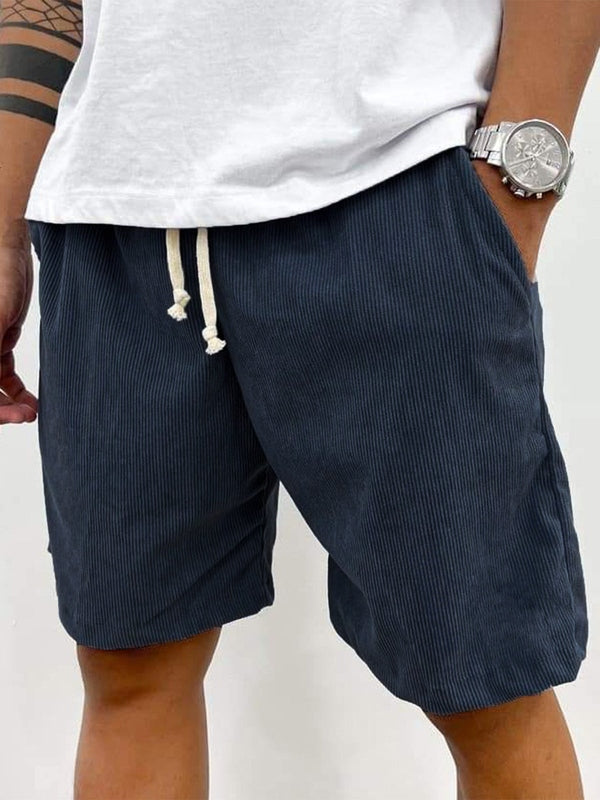 Men's Corduroy Drawstring Shorts