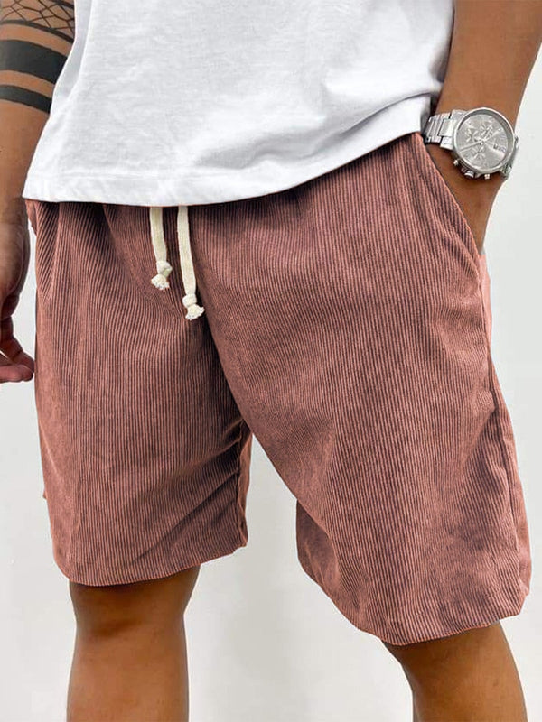 Men's Corduroy Drawstring Shorts