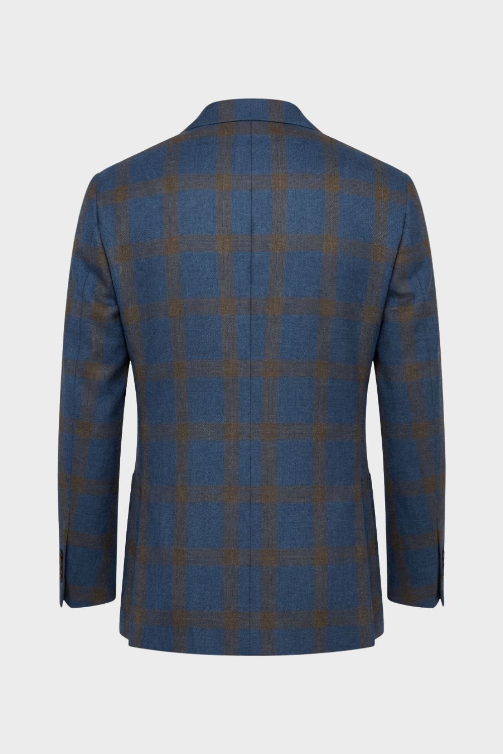 Men's Checked Blazer with Notch Lapel