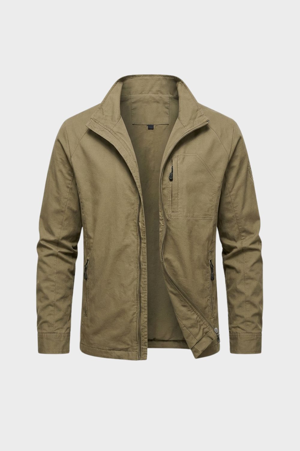 Veste légère zippée pour homme | Vêtement d'extérieur décontracté pour tous les jours
