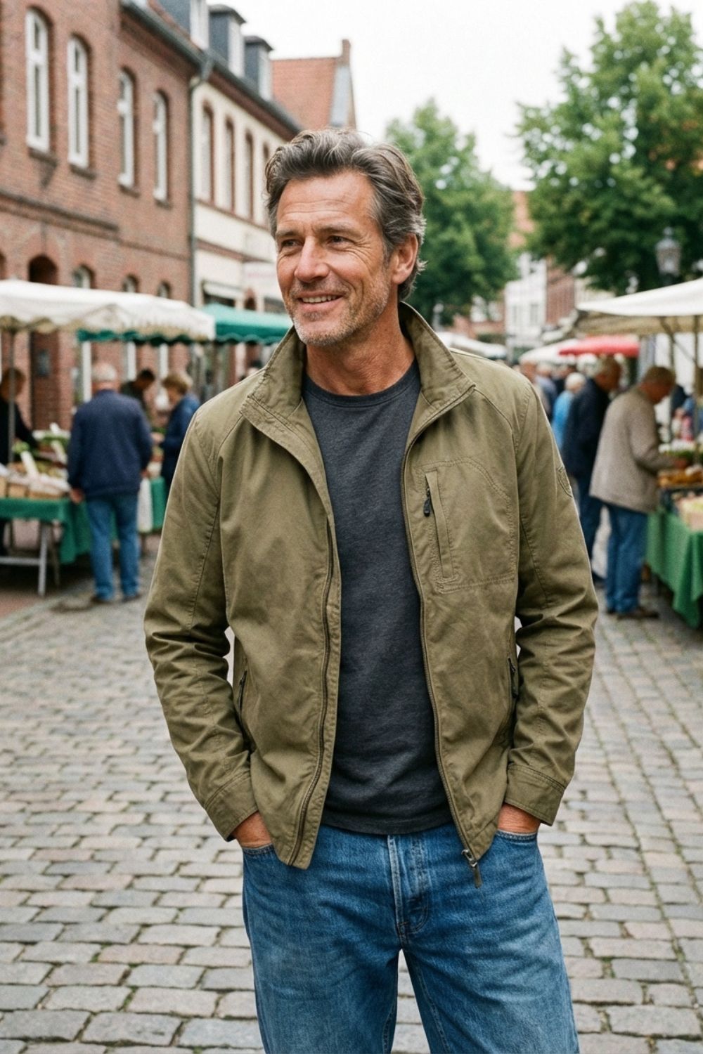 Veste légère zippée pour homme | Vêtement d'extérieur décontracté pour tous les jours
