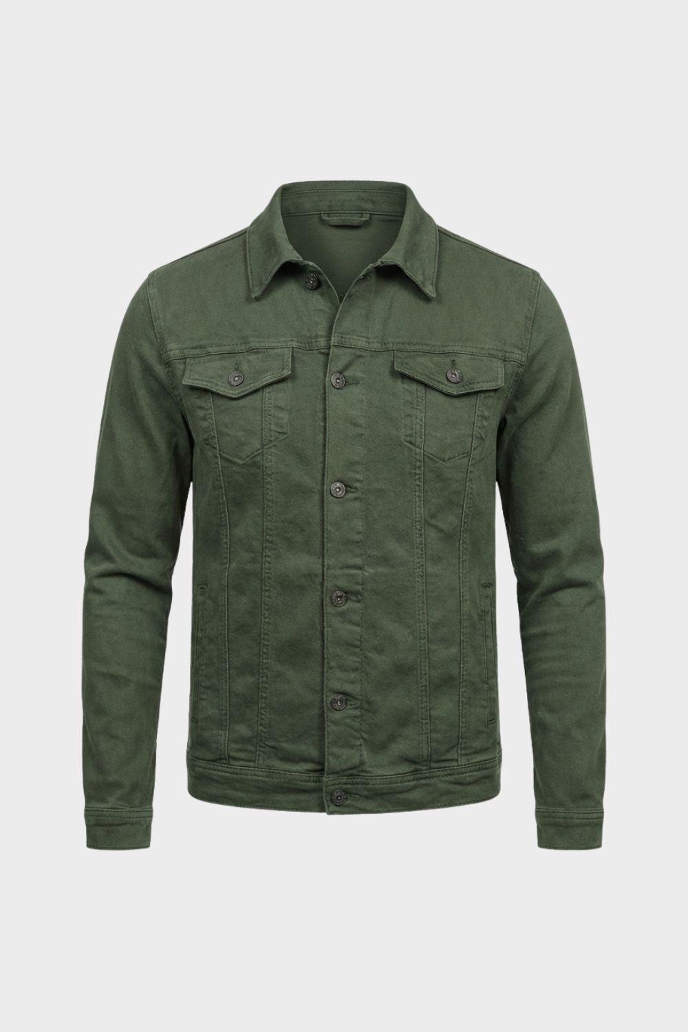 Men's Button Front Utility Jacket | Casual Everyday Overshirt