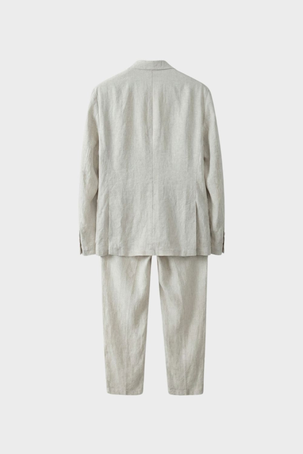 Tailored Linen-Blend Suit with Unstructured Fit
