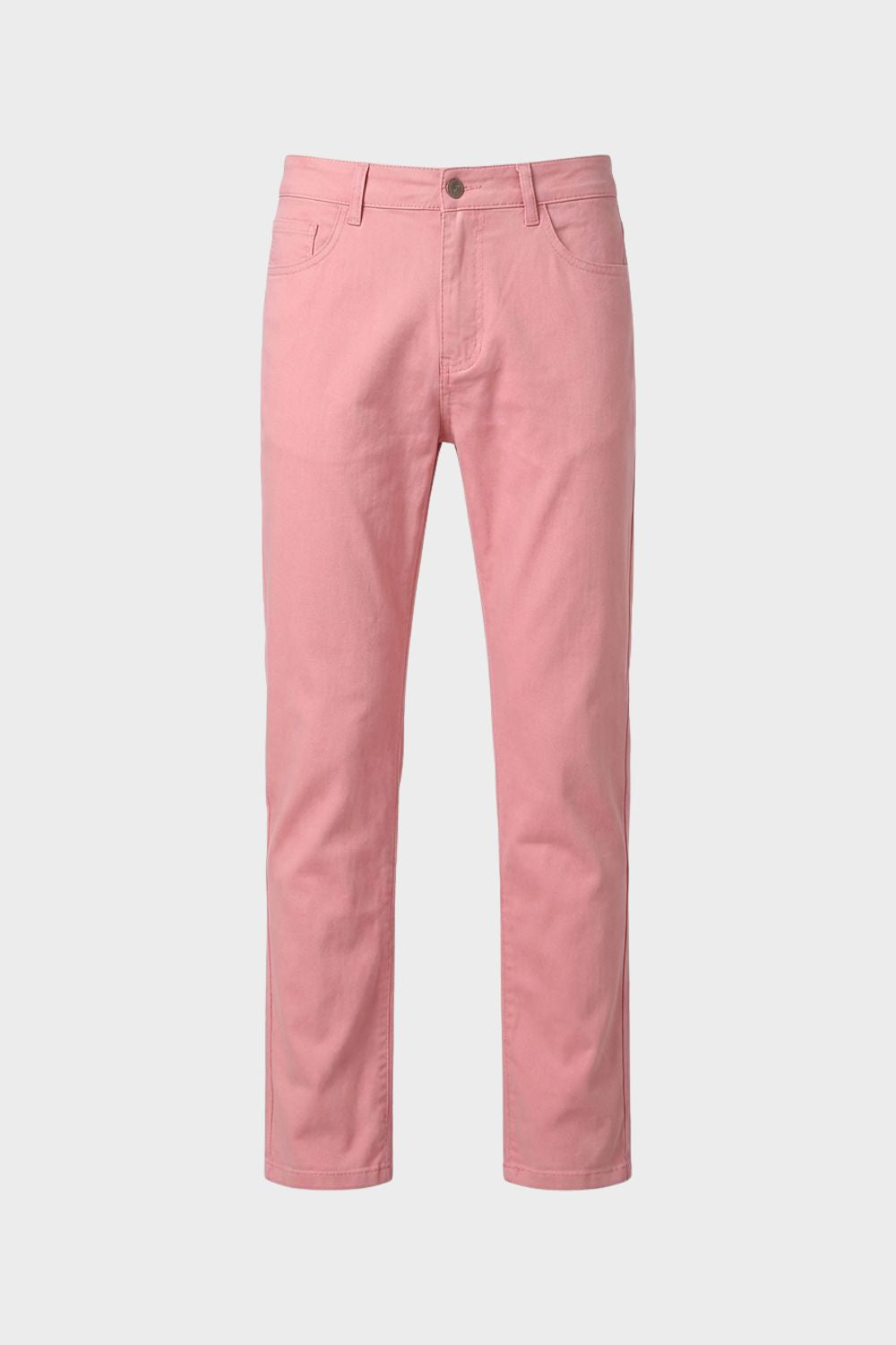 Men's Straight-Leg Trousers in Cotton Twill