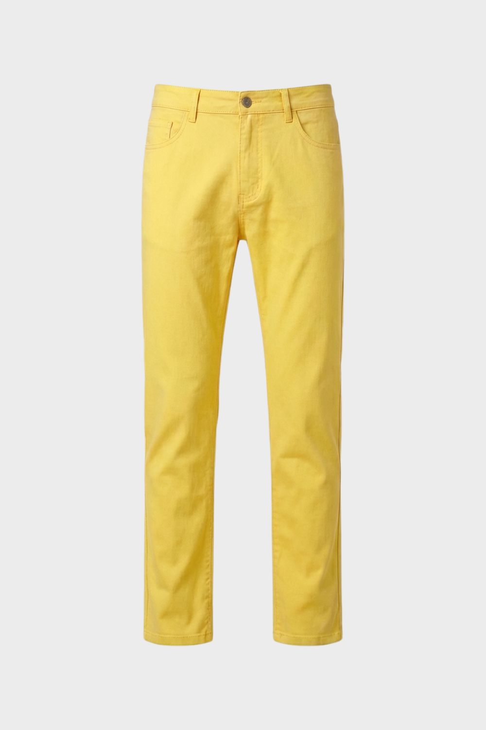 Men's Straight-Leg Trousers in Cotton Twill
