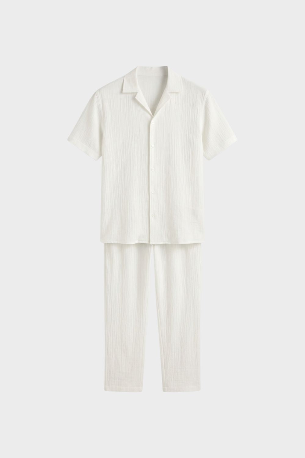 Men's Short Sleeve Shirt & Trousers Set