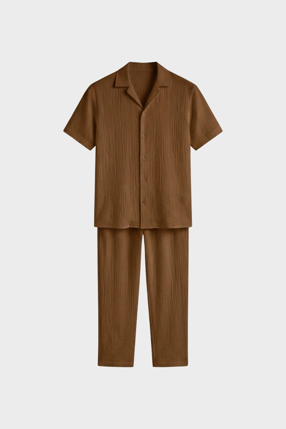 Men's Short Sleeve Shirt & Trousers Set