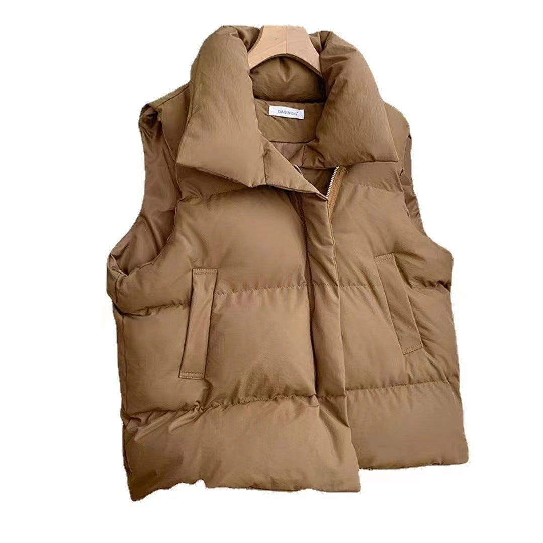 Women’s Padded Puffer Gilet with High Collar