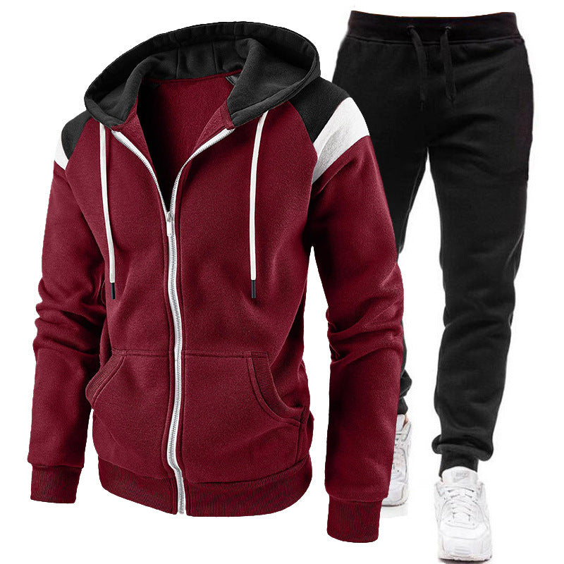 Men’s Hooded Zip Tracksuit & Joggers Set