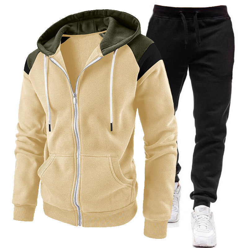 Men’s Hooded Zip Tracksuit & Joggers Set