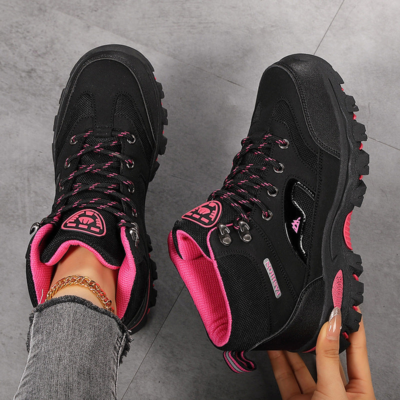 Women's Rugged Lace-Up Hiking Boots