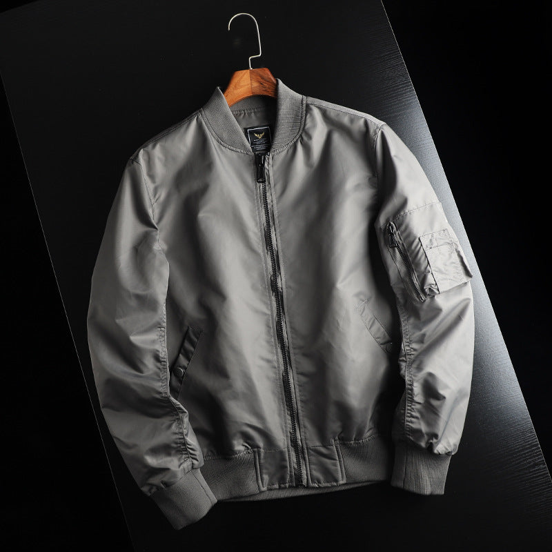 Blouson bomber léger pour homme avec poche utilitaire sur la manche