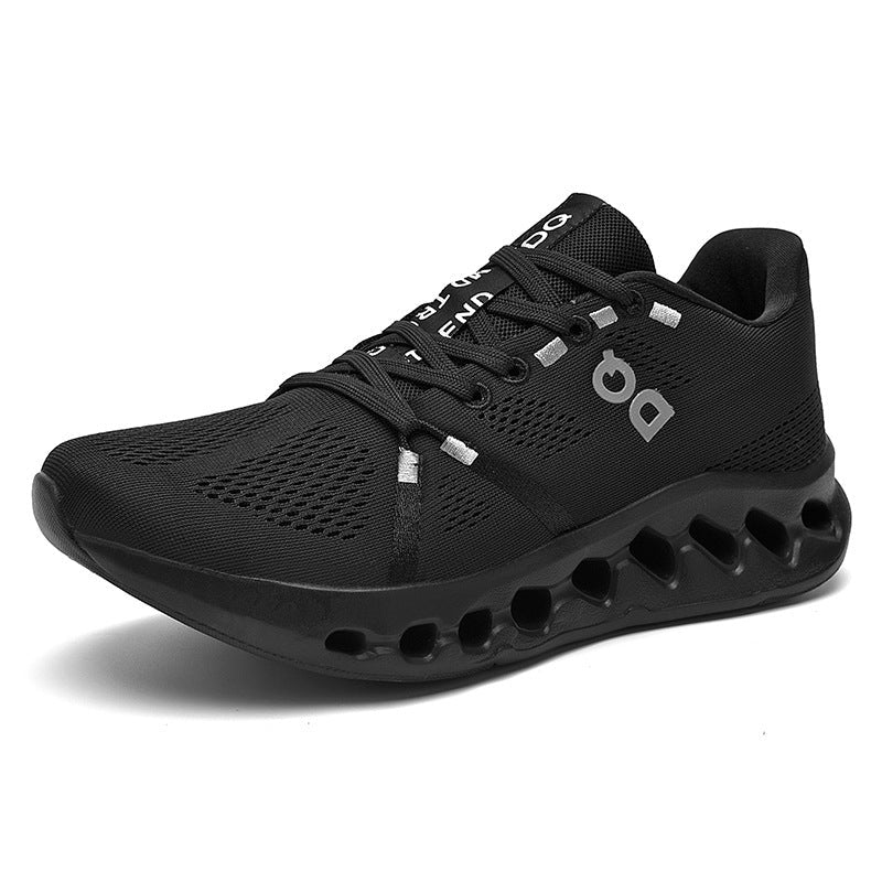 Mesh Running Sneakers with Cutout Sole Design