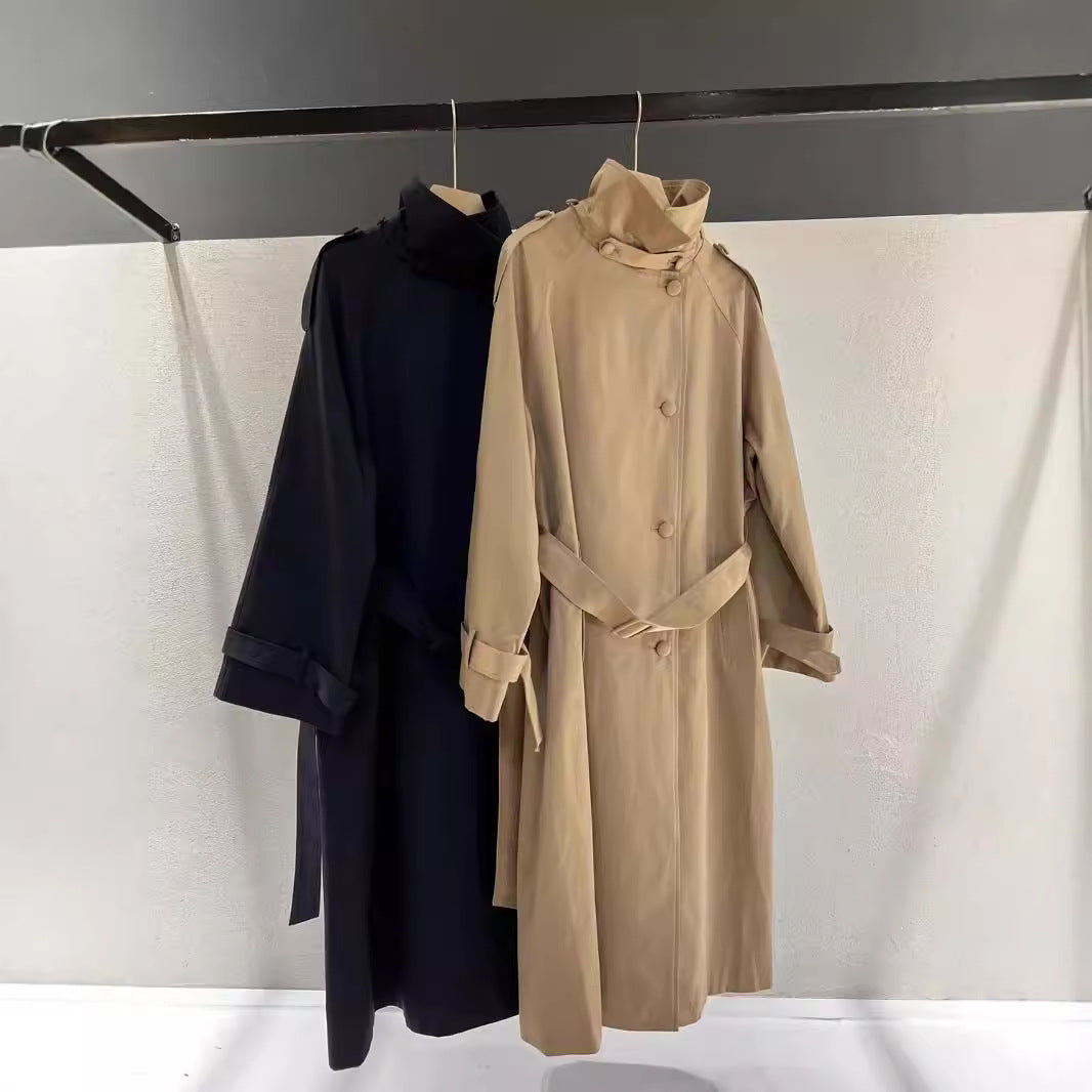 Women’s Belted Longline Trench Coat