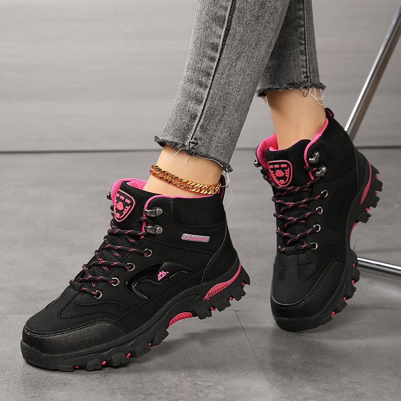 Women's Rugged Lace-Up Hiking Boots