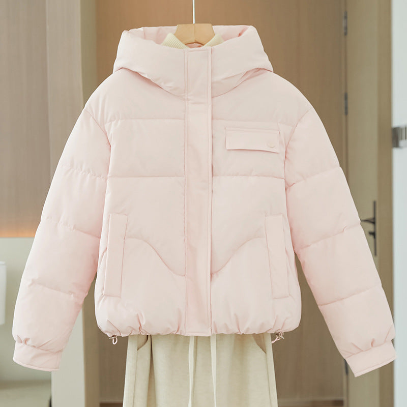 Women’s Hooded Puffer Jacket with Pockets