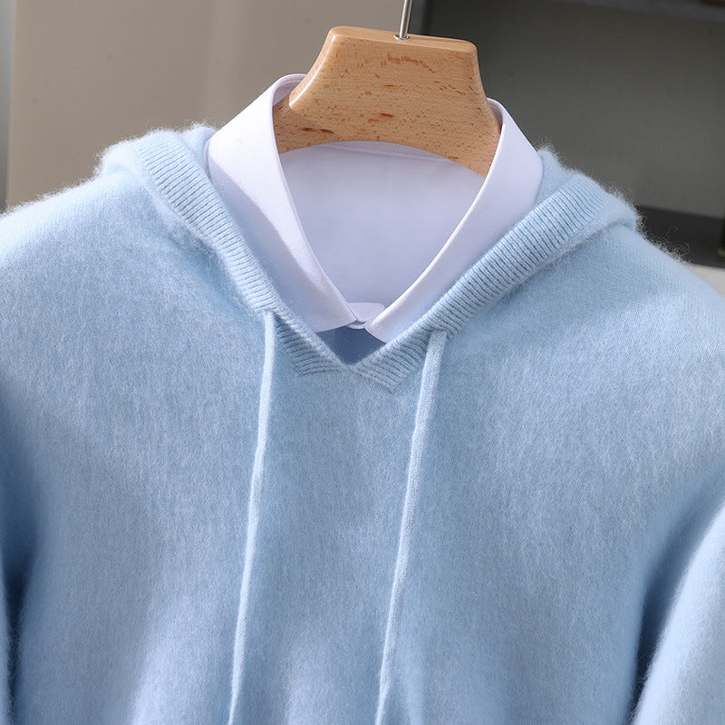 Hoodie en cachemire pour femme | Haut d'intérieur doux en maille