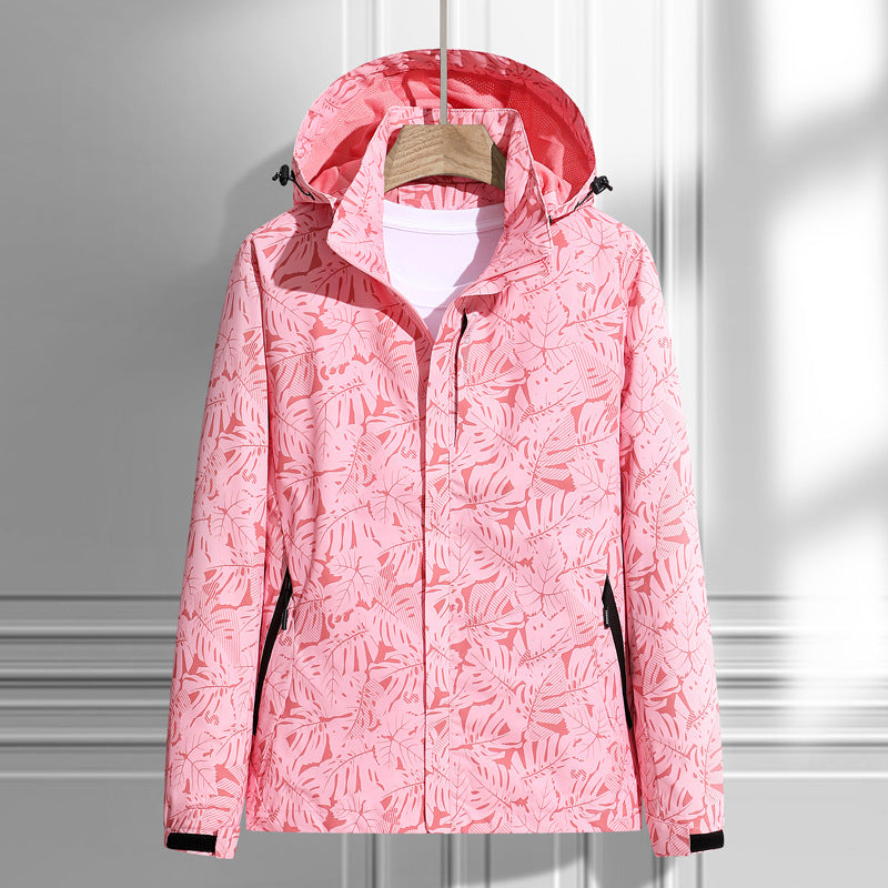 Women’s Hooded Printed Outdoor Jacket