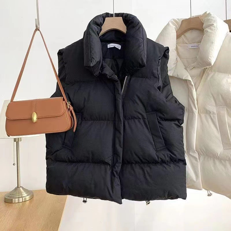 Women’s Padded Puffer Gilet with High Collar