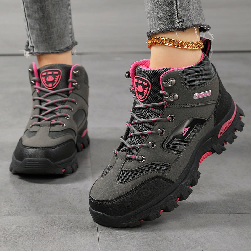 Women's Rugged Lace-Up Hiking Boots