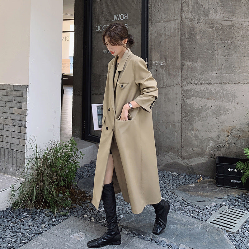 Women’s Longline Double-Breasted Tailored Coat