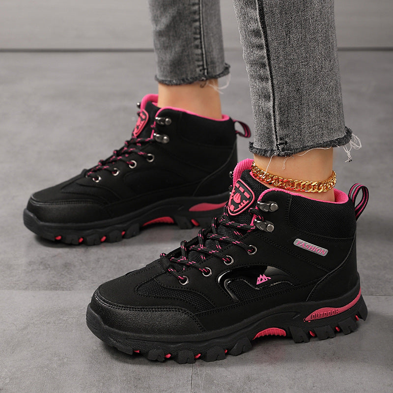 Women's Rugged Lace-Up Hiking Boots