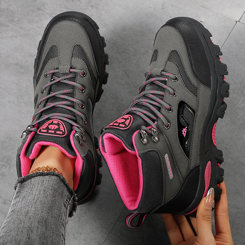 Women's Rugged Lace-Up Hiking Boots