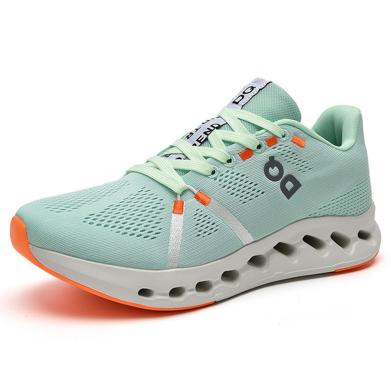 Mesh Running Sneakers with Cutout Sole Design