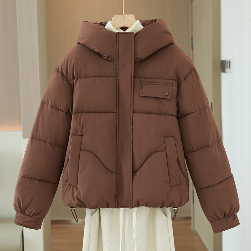 Doudoune à capuche pour femme avec poches