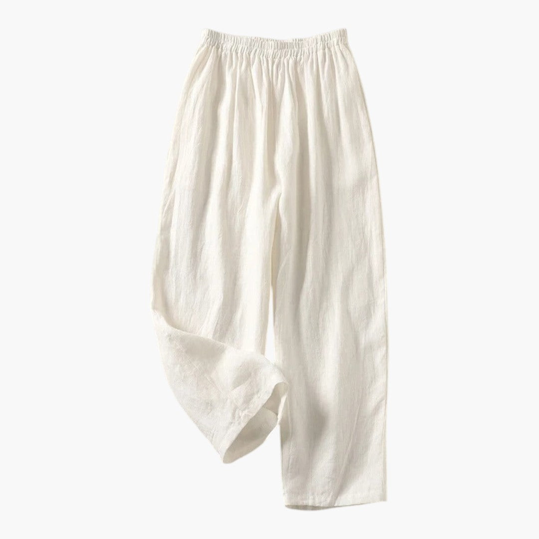 Wide-Leg Trousers with Elastic Waist