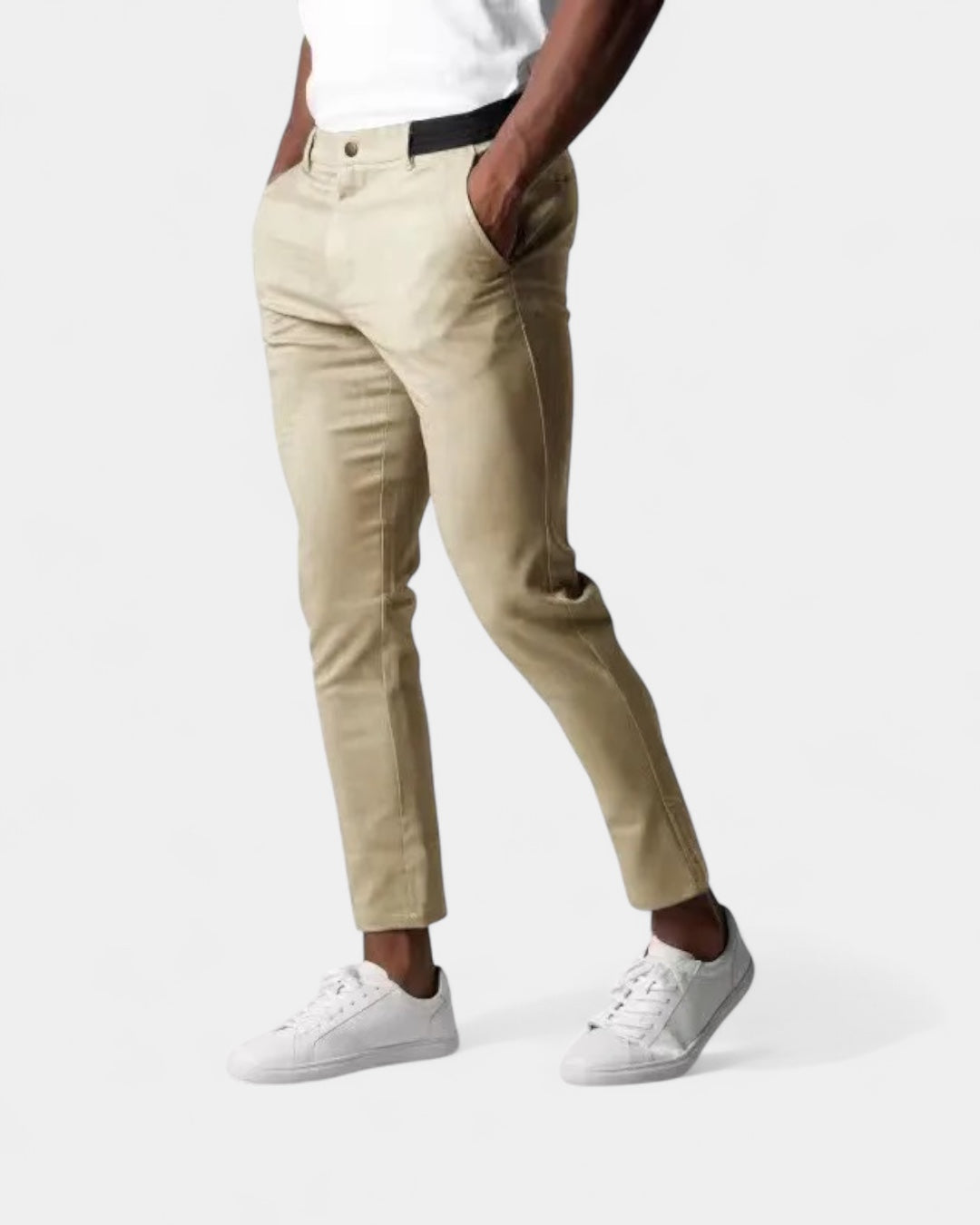 Pantalon stretch ajusté pour homme | Tenue de bureau et de tous les jours