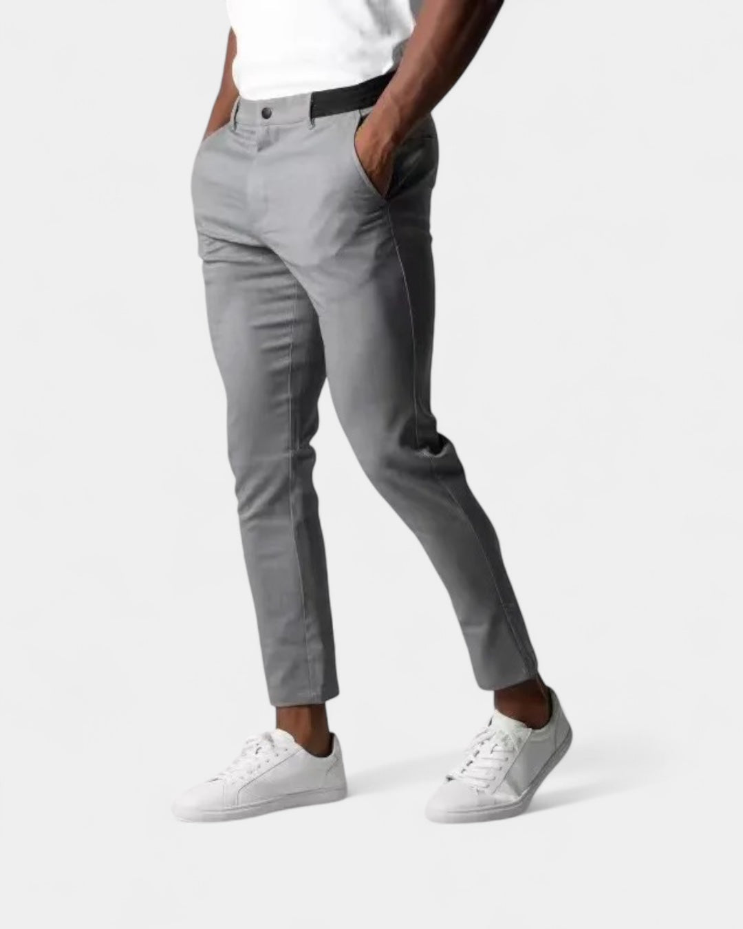 Pantalon stretch ajusté pour homme | Tenue de bureau et de tous les jours