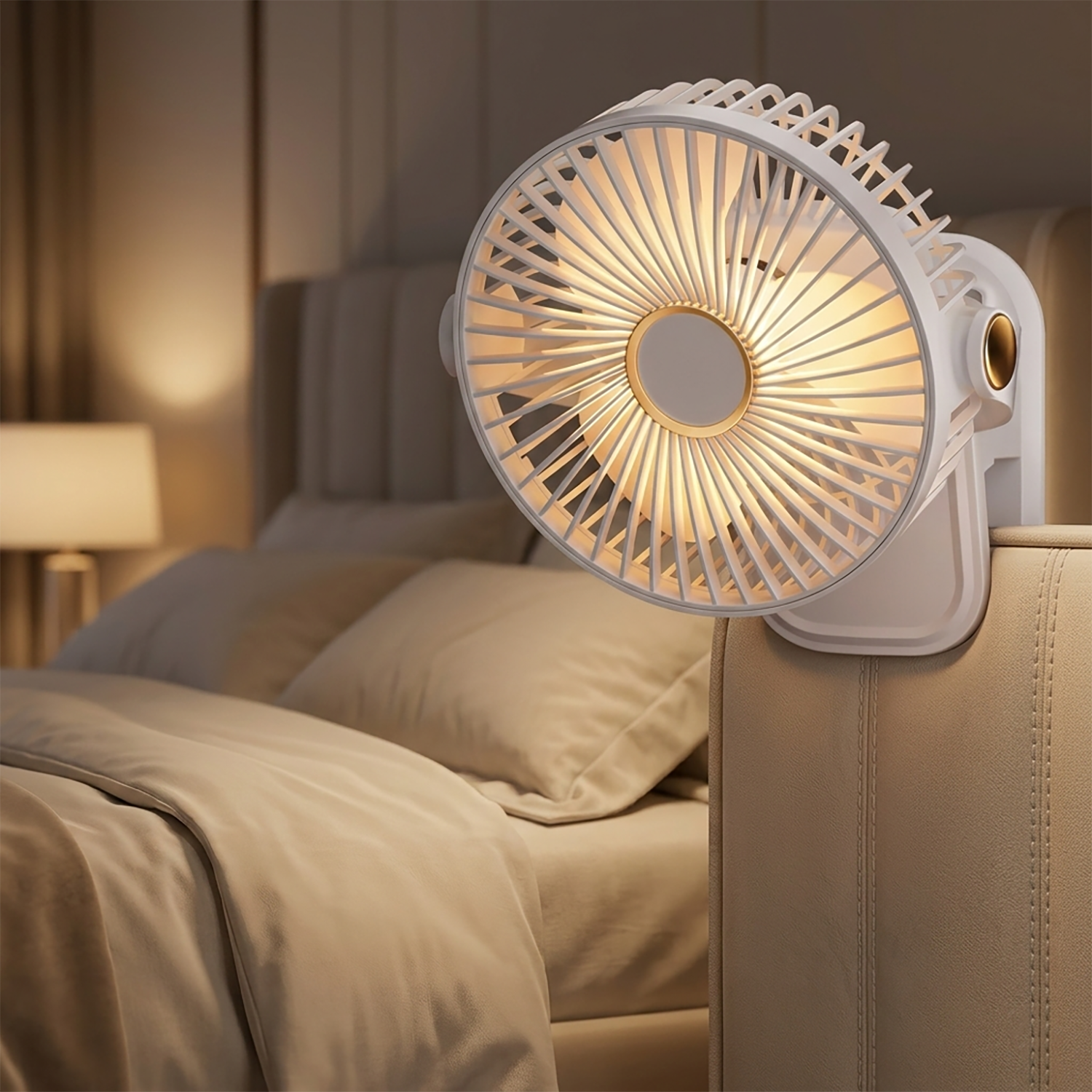 Clip-On Desk Fan with Adjustable Tilt