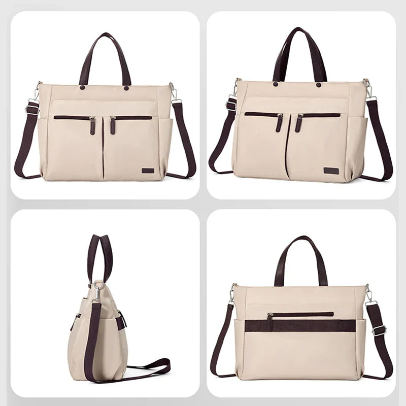 Tote Bag in Faux Leather with Structured Silhouette