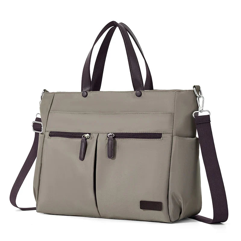 Tote Bag in Faux Leather with Structured Silhouette