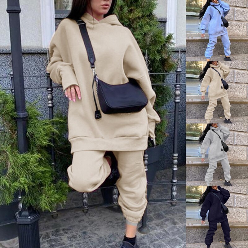 Women’s Oversized Hoodie & Joggers Tracksuit Set